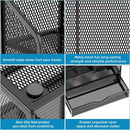 Marbrasse Mesh Pen Holder for Desk, Multi-Functional Pencil Organizer with Drawer, Desk Organizers and Accessories for Office Art Supplies (Black) — 6