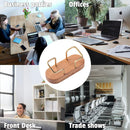 muso wood Cherry Business Card Holder for Desk, 1 Pack — 3