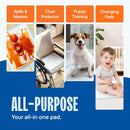 Chucks Pads Disposable [100-Pack] Multi-Purpose Pee Pads - Incontinence Underpads for Dog, Puppy & Diaper Changing Table Pad for Baby 17" x 24" Bed & Chair Liners - Pet Potty Training Pads — 5