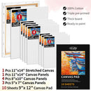 82Pcs Professional Oil Painting Set with Easel Box, 24 Rich Oil Colors & 10 Hog Brushes,Palette Knives, Canvases Complete Art Supplies Kit for Beginners & Artists — 6