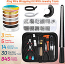 Audab Jewelry Wire Wrapping Jewelry Making Supplies Kit, Ring Sizer Measuring Tools Kit with Tools, Ring Craft… — 2