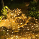 LJLNION Christmas Net Lights, 360 LED 12ft x 5ft Connectable Mesh Fairy String Lights,8 Modes Low Voltage Safe Adaptor for Xmas Trees, Bushes, Wedding, Outdoor Garden Decorations, Warm White — 3