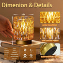 Battery Operated Table Lamp Timer, Small Cordless Lamps Decorative, 2 Amber — 5