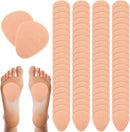 Ramede 120 Pieces Metatarsal Foot Pads Bulk, Felt Feel Ball of Foot Cushions for Women and Men,Dancer Metatarsal Pads for Pain Relief Forefoot Adhesive Cushion, 1/4 Inch Thick, Skin Color 1
