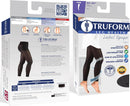 Truform Women's 20-30 mmHg Medical Compression Tights, Footless Opaque Shapewear Support Pantyhose, Large | Black — 3