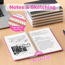 deli Rose Red Lined Spiral Journal Notebook, 160 Pages, A5 (5.5"x8") Hardcover Writing Notebook, College Ruled Spiral Bound Journal for Women & Men - Perfect for Work, School, Office & Note Taking — 2