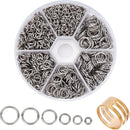 PH PandaHall 1000pcs 304 Stainless Steel Jump Rings, 18-Gauge Open Jump Ring 4/5/6/8/9/10mm Connector Rings O Ring… — 1