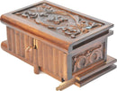 Walnut Treasure Within Puzzle Secret Magic Box Hand Made Unique Jewelry Box with Hidden Key 10"x6"x5" (25cmx15cmx12cm) — 1