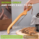 RAPSAKEMOH Sourdough bread knife,Bread Slicer for Homemade,Even Slicing — 8