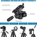 VICTIV 74” Camera Tripod, Tripod for Camera and Phone with Phone Holder photo 4