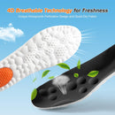 4D Cloud-Soft Comfort Soles for Men - Memory Foam Cushioning Steppers Insoles with Heel Shock Pad - Trim-to-Fit Arch Support Insoles for Enhanced Foot Comfort and Fatigue Relief(US M 7.5-10.5) - Black — 4