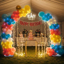 AerWo Balloon Arch Stand, Bendable Balloon Arch Kit with Light Strings | Colorful Half Balloon Arch — 3
