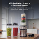 Brand Ninja Nutri-Plus Personal Blender, 900PW, (3) 20oz Cups, Silver, BN301