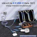 USB C Splitter Multi Charging Cable with 4 Type-C Ports, USBC to USBC Cable 2