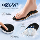 3 Pairs 0.6 in/1 in/1.4 in 4D Cloud Height Increase Insoles, Black, US 9-11 — 3