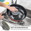 Silicone Dish Scrubber, Non-Scratch Scrub Spong for Washing Dish, Pot, Pan — 3