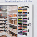 Heavy Duty Over The Door Organizer 5 Tiers, Extra Large Behind Door Storage of 10 Big Front & 10 Mesh Pockets, 80lb Weight Capacity, Hanging Doors Storage Organizer for Closet Bedroom Nursery, Grey — 7