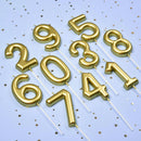 2.76 Inch Classical Gold 13 Number Birthday Candles, Gold Number Candles, Cake Number Candles, Party Celebration — 3