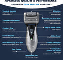 Own Harmony Electric Foot Callus Remover - Rechargeable Pedicure File Tool - Gray — 4