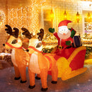 Sunnyglade 4.5x7FT LED Christmas Inflatables Santa & Reindeer Outdoor Decor — 1