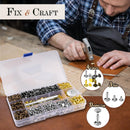 JETMORE 480 Sets Rivets for Leather, Double Cap Rivets for DIY Leathercraft | 480 Pack — 3