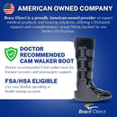 Brace Direct Tall CAM Walking Boot, Orthopedic Foot & Ankle Injury Support — 6