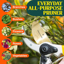 Haus & Garten ClassicPRO 8.5" Premium Titanium Bypass Garden Shears - Use as Pruners, Pruning Shears for Gardening, Hand Pruners, Handheld Garden Clippers Scissors Tool | Yellow Non Slip Soft Grips — 6