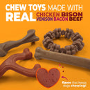 Nylabone Strong Chew Dog Toy 4-Pack, Durable Chew Toys, Large Dogs
