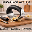 Zulay Kitchen Stainless Steel Garlic Press Rocker Set - Premium Garlic Mincer Garlic Crusher - New Innovative Garlic… — 3