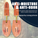 Cedar Space Cedar Shoe Trees for Men, 6.5-13 Sizes Wood Shoe Stretcher Tree — 7