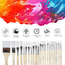 Paint Brushes Set of 24 Pieces with Canvas Brush Case | Large — 3