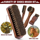 Shoe Polish Kit, Shoe Shine Kit 15-in-1 Leather Care Kit with Mink Oil, Black Brown Neutral Creams, Horsehair Brushes, Shoe Cleaning Kit for Boots Dress Shoes Travel Storage Case Gift for Men Women — 5