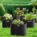 FEED GARDEN 7 Gallon Grow Bags 4 Pack – 300G Thickened Non-Woven Fabric Pots Double-Stitched Handles, Breathable Drainage Planters for Peppers,Tomatoes, Strawberries & Flowers, Indoor Outdoor — 7