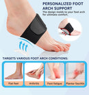 HiRui Arch Support Braces (Pair) for Plantar Fasciitis Relief - Adjustable Neoprene Arch Support Wraps with Gel Pads for Flat Feet High & Fallen Arch, Wear Over or Under Socks, Fits All Shoes (Black) — 3