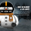 Sporticulture Pittsburgh Steelers Inflatable Snowman Player – 7 Ft Tall Yard Decoration w/LED Lights | NFL Holiday Football Snowman | Built-in Blower Motor, Weather-Resistant, Indoor/Outdoor Use — 4