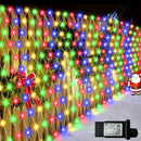 510 LED Christmas Net Lights, 28ft x 5ft Mesh Lights Outdoor Clear Wire 8 modes, Waterproof Connectable String Lights Plug in for Xmas Tree Bushes Garden Holiday Party Decorations - Multicolor — 1