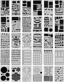 30 PCS Journal Stencils, Planner Stencils for Junk Journal Notebook Diary Scrapbook DIY Drawing Template Journal Stencil 4x7 Inch — 1