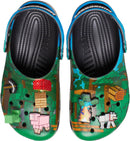 Crocs Unisex-Adult Classic Minecraft Clogs | 7 Women/5 Men | Minecraft/Green — 4