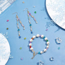 PH PandaHall 2160pcs 6mm Crystal Acrylic Beads Bicone Bracelet Bead Faceted Beads 24 Colors Rainbow Loose Craft Bead… — 7