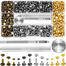 JETMORE 480 Sets Rivets for Leather, Double Cap Rivets for DIY Leathercraft | 480 Pack — 1