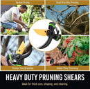 8.5" Professional Bypass Pruning Shears & Gardening Scissors Set - Super Sharp Premium Garden Shears | Pruning Shears For Gardening, Garden Hedge Clippers Handheld Pruners - Garden Scissors | Shears + Scissors — 6