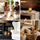 Battery Operated Table Lamp Timer, Small Cordless Lamps Decorative, 2 Amber — 8