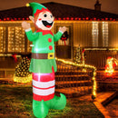 TURNMEON 6 Ft Height Christmas Inflatables Elf Christmas Decorations Outdoor with Built-in LED Lights, Blow up Yard Christmas Decoration for Holiday Party Outside Yard Garden Lawn Party Xmas Decor — 4