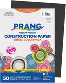Prang Construction Paper, Stack, One Color, Standard Weight | Black | loose-sheets — 1