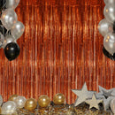 DECOCKRAT 3 Pack Foil Fringe Backdrop - Bronze Shiny Tinsel Curtains for Party Decoration/Photo Booth Props - 3.3x8.2 FT Metallic Foil Backdrop for Birthday, Wedding, Graduation, Christmas. — 6