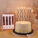 PHD CAKE 24-Count Black Spiral Long Thin Birthday Candles, Cake Candles, Birthday Parties, Wedding Decorations, Party Candles — 2
