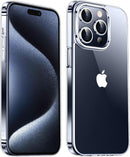 Temdan Designed for iPhone 15 Pro Max Case Clear, [Crystal Clear][Anti-Yellowing][Military-Grade Drop Protection] Slim Shockproof Protective Cover Phone Case for iPhone 15 Pro Max 6.7" — 1