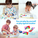 Vanmor Travel Tangram Puzzle, 3 Sets of Magnetic Tangram with 240 Solution — 5
