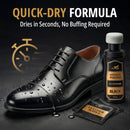 Eagle Liquid Shoe Polish Instant Shine – Quick-Dry Leather Polish with Built-In Sponge Applicator & 2 Cleaning Wipes | Black — 5