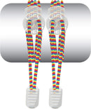 Lock Laces | Elastic No Tie Shoelaces | Rainbow — 1